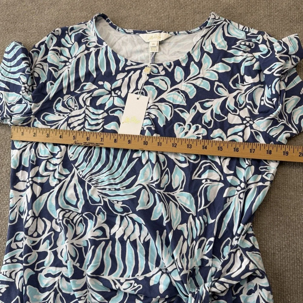 NWT Lilly Pulitzer Chace Maxi Dress Woman's Size XL Sapphire Pool Summer - Picture 5 of 11